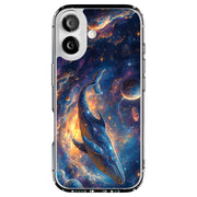 Space Whale 2 Tough Cases For Apple iPhone (17, 16, 15, 14, 13, 12, 11, X, SE, 8, 7/ Air, Plus, Pro, Max, Mini, XR, XS), Print in USA