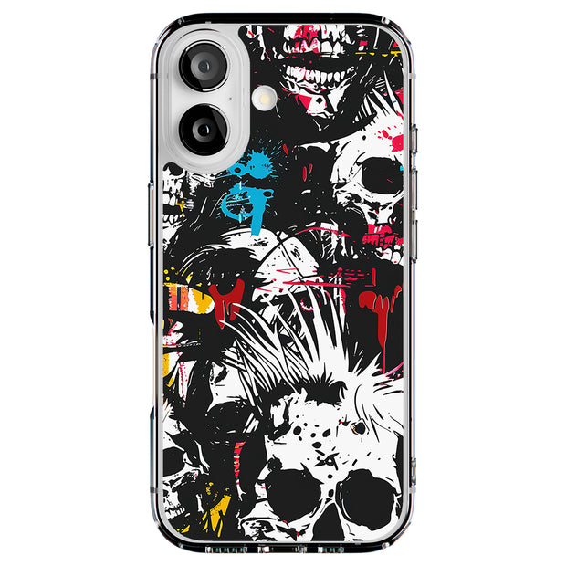Punk Skulls 1 Tough Cases For Apple iPhone (17, 16, 15, 14, 13, 12, 11, X, SE, 8, 7/ Air, Plus, Pro, Max, Mini, XR, XS), Print in USA