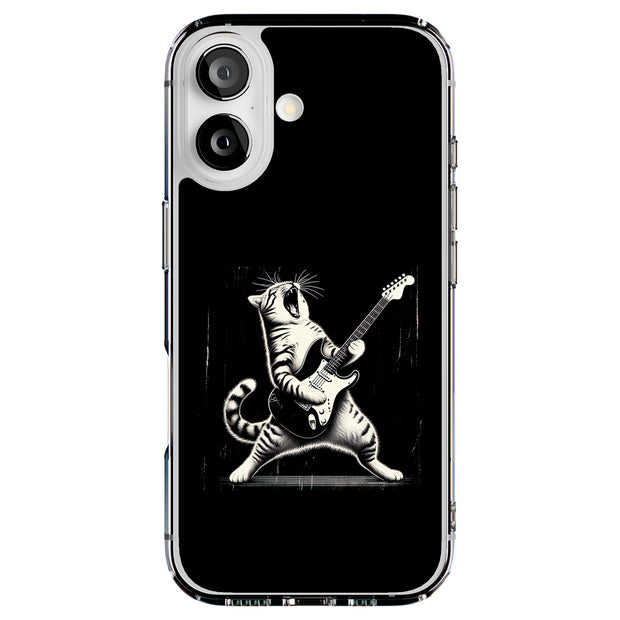 Cat Rock Roll 2 Tough Cases For Apple iPhone (17, 16, 15, 14, 13, 12, 11, X, SE, 8, 7/ Air, Plus, Pro, Max, Mini, XR, XS), Print in USA
