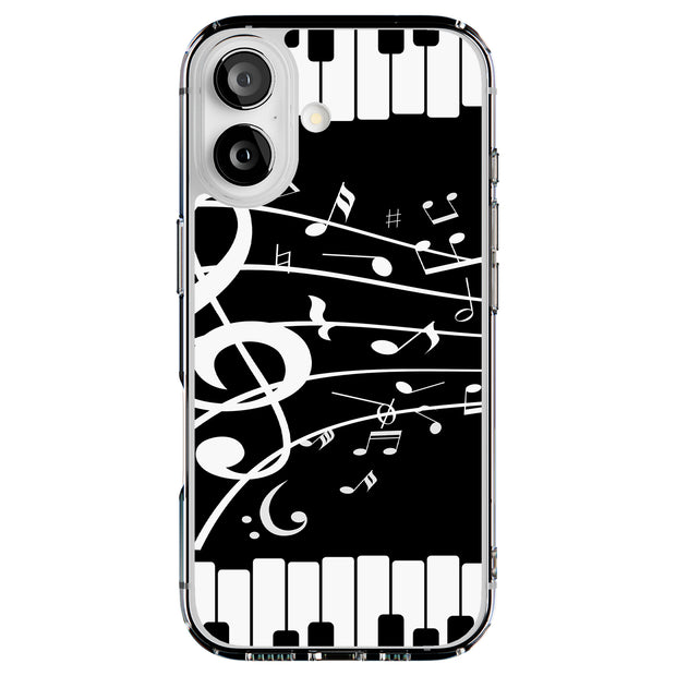 Musical Piano Tough Cases For Apple iPhone (17, 16, 15, 14, 13, 12, 11, X, SE, 8, 7/ Air, Plus, Pro, Max, Mini, XR, XS), Print in USA