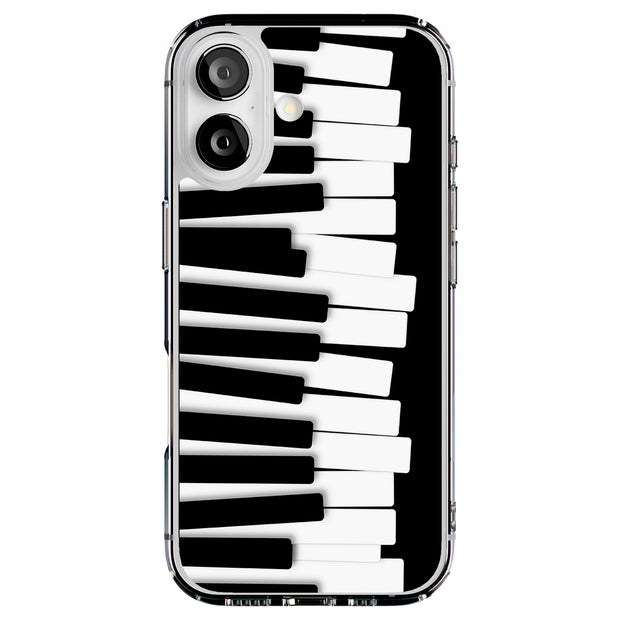 Piano Key Chaos Tough Cases For Apple iPhone (17, 16, 15, 14, 13, 12, 11, X, SE, 8, 7/ Air, Plus, Pro, Max, Mini, XR, XS), Print in USA
