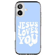 Jesus Love U 1 Tough Cases For Apple iPhone (17, 16, 15, 14, 13, 12, 11, X, SE, 8, 7/ Air, Plus, Pro, Max, Mini, XR, XS), Print in USA