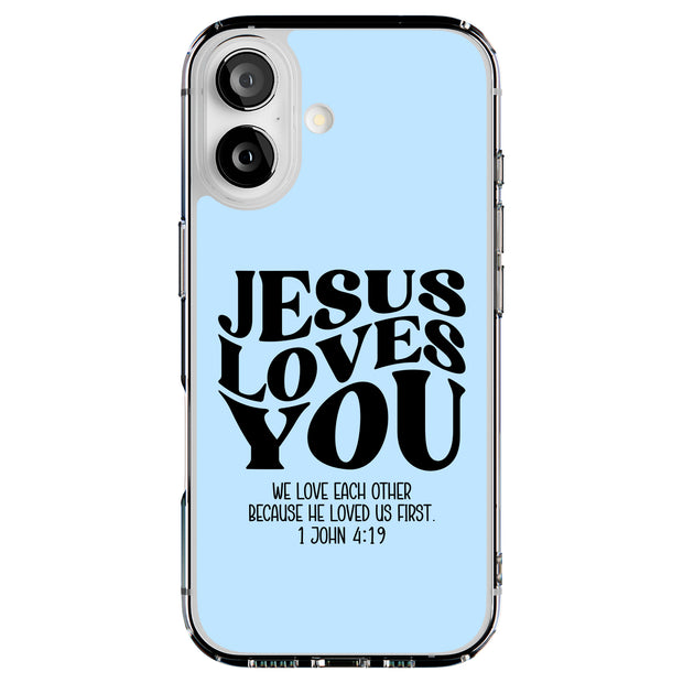 Jesus Love U 4 Tough Cases For Apple iPhone (17, 16, 15, 14, 13, 12, 11, X, SE, 8, 7/ Air, Plus, Pro, Max, Mini, XR, XS), Print in USA