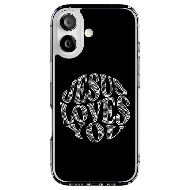 Jesus Love U 5 Tough Cases For Apple iPhone (17, 16, 15, 14, 13, 12, 11, X, SE, 8, 7/ Air, Plus, Pro, Max, Mini, XR, XS), Print in USA