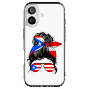 Puerto Rico Bow Tough Cases For Apple iPhone (17, 16, 15, 14, 13, 12, 11, X, SE, 8, 7/ Air, Plus, Pro, Max, Mini, XR, XS), Print in USA