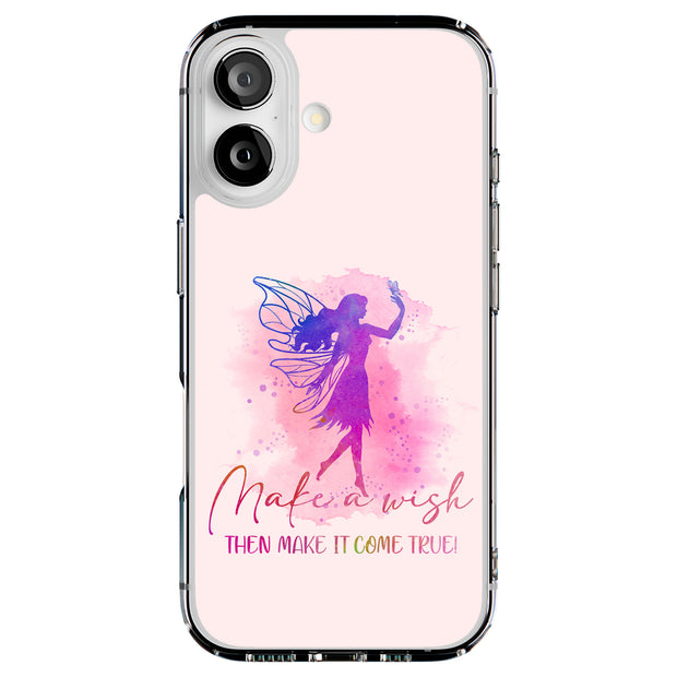 Make Wish Fairy Tough Cases For Apple iPhone (17, 16, 15, 14, 13, 12, 11, X, SE, 8, 7/ Air, Plus, Pro, Max, Mini, XR, XS), Print in USA