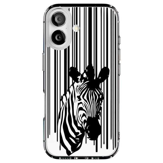 Zebra Bar Code Tough Cases For Apple iPhone (17, 16, 15, 14, 13, 12, 11, X, SE, 8, 7/ Air, Plus, Pro, Max, Mini, XR, XS), Print in USA