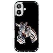 Zebra Couple Tough Cases For Apple iPhone (17, 16, 15, 14, 13, 12, 11, X, SE, 8, 7/ Air, Plus, Pro, Max, Mini, XR, XS), Print in USA