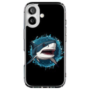 Angry Shark Tough Cases For Apple iPhone (17, 16, 15, 14, 13, 12, 11, X, SE, 8, 7/ Air, Plus, Pro, Max, Mini, XR, XS), Print in USA