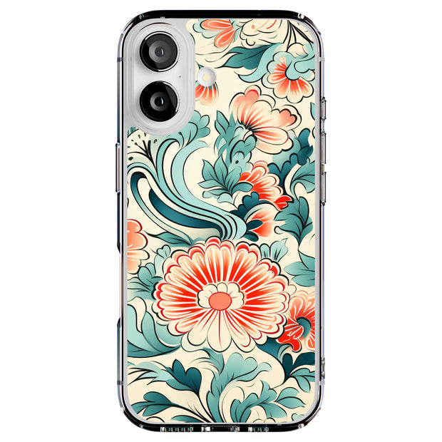 Japan FolkArt 1 Tough Cases For Apple iPhone (17, 16, 15, 14, 13, 12, 11, X, SE, 8, 7/ Air, Plus, Pro, Max, Mini, XR, XS), Print in USA