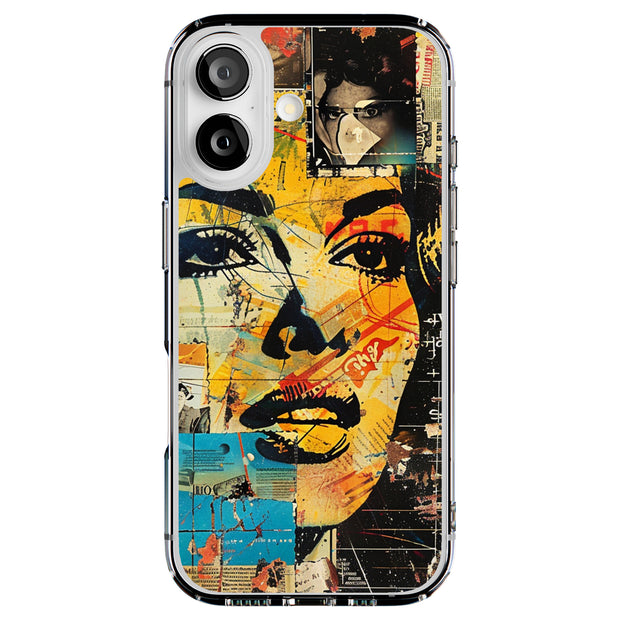 Paper Collage 2 Tough Cases For Apple iPhone (17, 16, 15, 14, 13, 12, 11, X, SE, 8, 7/ Air, Plus, Pro, Max, Mini, XR, XS), Print in USA