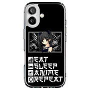 Eat and Anime Tough Cases For Apple iPhone (17, 16, 15, 14, 13, 12, 11, X, SE, 8, 7/ Air, Plus, Pro, Max, Mini, XR, XS), Print in USA