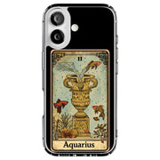 Zodiac Aquarius Tough Cases For Apple iPhone (17, 16, 15, 14, 13, 12, 11, X, SE, 8, 7/ Air, Plus, Pro, Max, Mini, XR, XS), Print in USA