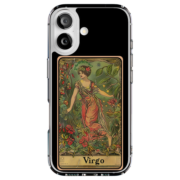 Zodiac Virgo Tough Cases For Apple iPhone (17, 16, 15, 14, 13, 12, 11, X, SE, 8, 7/ Air, Plus, Pro, Max, Mini, XR, XS), Print in USA