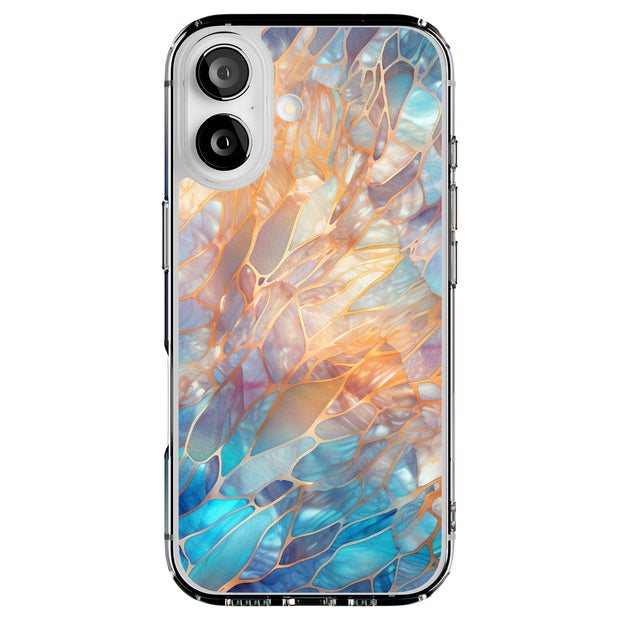 mosaic opal 2 Tough Cases For Apple iPhone (17, 16, 15, 14, 13, 12, 11, X, SE, 8, 7/ Air, Plus, Pro, Max, Mini, XR, XS), Print in USA