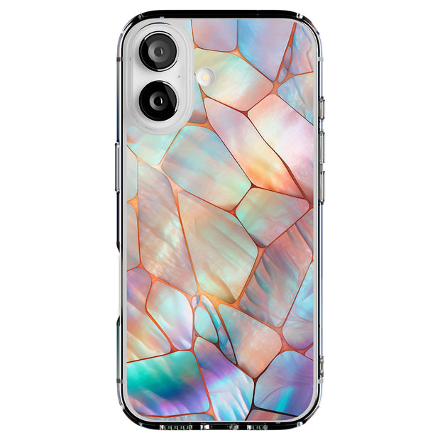mosaic opal 4 Tough Cases For Apple iPhone (17, 16, 15, 14, 13, 12, 11, X, SE, 8, 7/ Air, Plus, Pro, Max, Mini, XR, XS), Print in USA