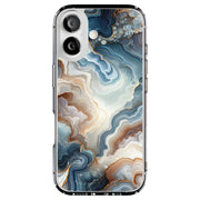 Organic Marble Tough Cases For Apple iPhone (17, 16, 15, 14, 13, 12, 11, X, SE, 8, 7/ Air, Plus, Pro, Max, Mini, XR, XS), Print in USA