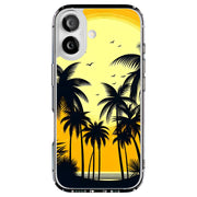 Palm Tree Beach Tough Cases For Apple iPhone (17, 16, 15, 14, 13, 12, 11, X, SE, 8, 7/ Air, Plus, Pro, Max, Mini, XR, XS), Print in USA
