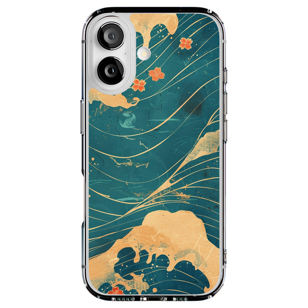 Japanese Wave 10 Tough Cases For Apple iPhone (17, 16, 15, 14, 13, 12, 11, X, SE, 8, 7/ Air, Plus, Pro, Max, Mini, XR, XS), Print in USA