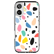 Abstract Color Dots Tough Cases For Apple iPhone (17, 16, 15, 14, 13, 12, 11, X, SE, 8, 7/ Air, Plus, Pro, Max, Mini, XR, XS), Print in USA