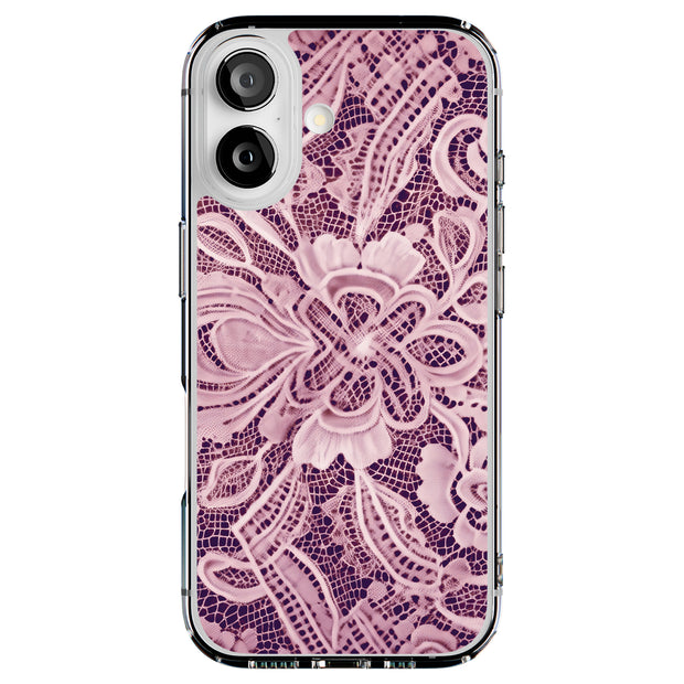 Purple Lace Dream Tough Cases For Apple iPhone (17, 16, 15, 14, 13, 12, 11, X, SE, 8, 7/ Air, Plus, Pro, Max, Mini, XR, XS), Print in USA