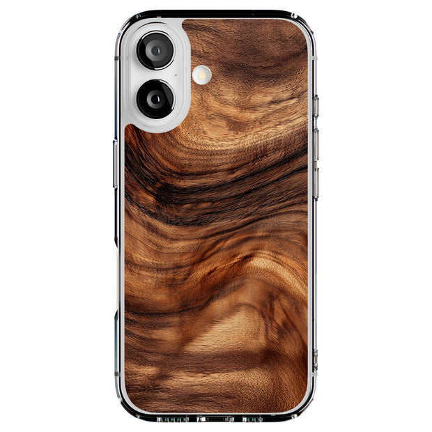 Swirl Wood Grain Tough Cases For Apple iPhone (17, 16, 15, 14, 13, 12, 11, X, SE, 8, 7/ Air, Plus, Pro, Max, Mini, XR, XS), Print in USA