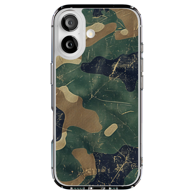 Combat Camouflage Tough Cases For Apple iPhone (17, 16, 15, 14, 13, 12, 11, X, SE, 8, 7/ Air, Plus, Pro, Max, Mini, XR, XS), Print in USA
