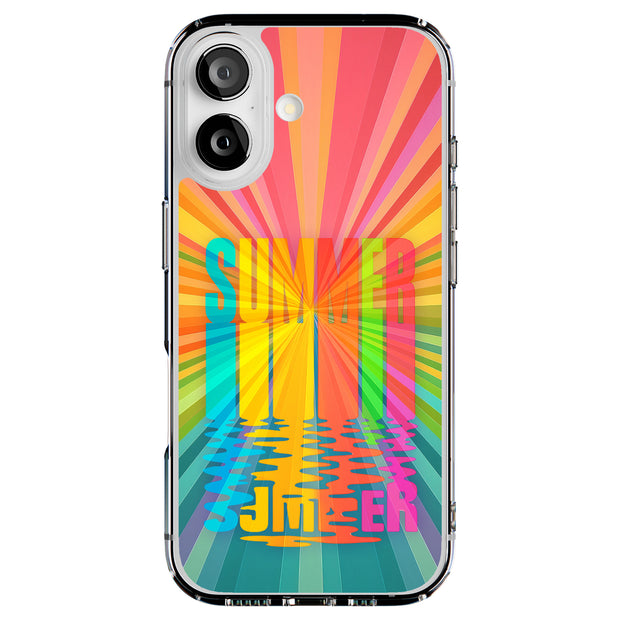 Colorful Summer Tough Cases For Apple iPhone (17, 16, 15, 14, 13, 12, 11, X, SE, 8, 7/ Air, Plus, Pro, Max, Mini, XR, XS), Print in USA