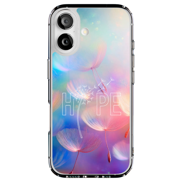 Hope Dandelions Tough Cases For Apple iPhone (17, 16, 15, 14, 13, 12, 11, X, SE, 8, 7/ Air, Plus, Pro, Max, Mini, XR, XS), Print in USA