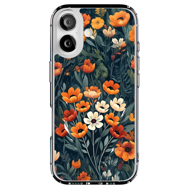 Wild Flowers Tough Cases For Apple iPhone (17, 16, 15, 14, 13, 12, 11, X, SE, 8, 7/ Air, Plus, Pro, Max, Mini, XR, XS), Print in USA
