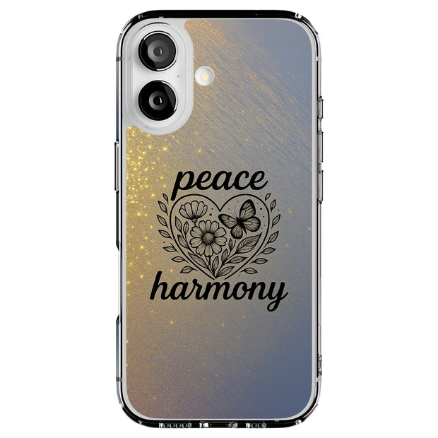 Peace Harmony Tough Cases For Apple iPhone (17, 16, 15, 14, 13, 12, 11, X, SE, 8, 7/ Air, Plus, Pro, Max, Mini, XR, XS), Print in USA
