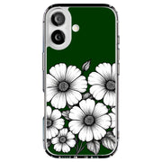 Line Art Floral Tough Cases For Apple iPhone (17, 16, 15, 14, 13, 12, 11, X, SE, 8, 7/ Air, Plus, Pro, Max, Mini, XR, XS), Print in USA