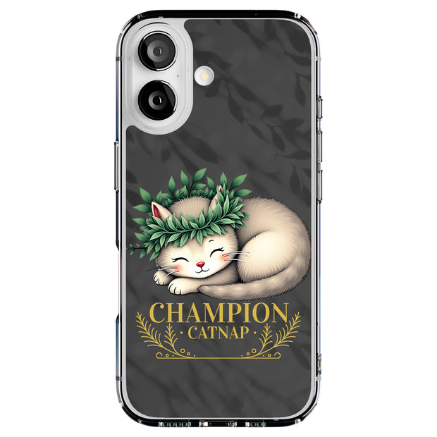 Catnap Champion Tough Cases For Apple iPhone (17, 16, 15, 14, 13, 12, 11, X, SE, 8, 7/ Air, Plus, Pro, Max, Mini, XR, XS), Print in USA