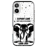 Elephant Game Tough Cases For Apple iPhone (17, 16, 15, 14, 13, 12, 11, X, SE, 8, 7/ Air, Plus, Pro, Max, Mini, XR, XS), Print in USA