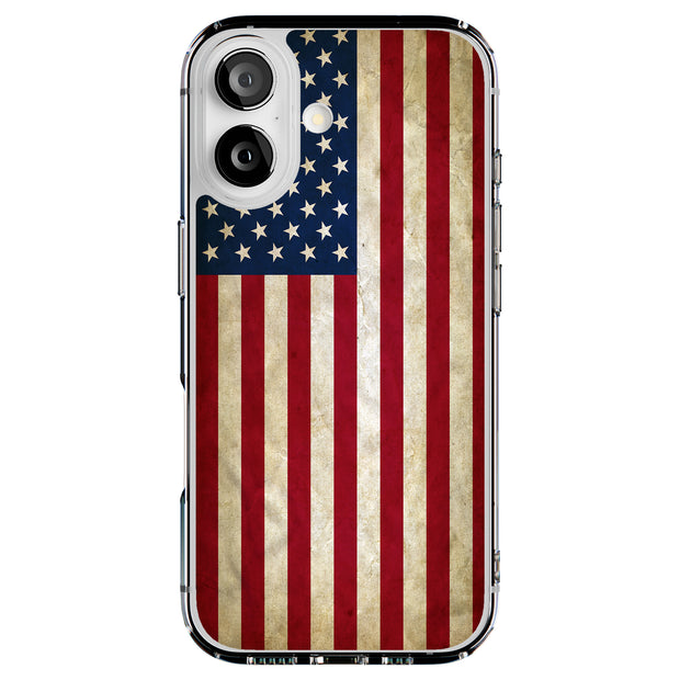 American Flag Tough Cases For Apple iPhone (17, 16, 15, 14, 13, 12, 11, X, SE, 8, 7/ Air, Plus, Pro, Max, Mini, XR, XS), Print in USA