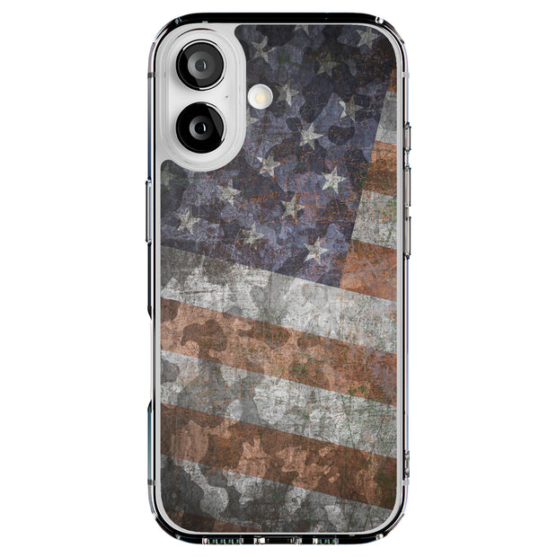 American Flag 2 Tough Cases For Apple iPhone (17, 16, 15, 14, 13, 12, 11, X, SE, 8, 7/ Air, Plus, Pro, Max, Mini, XR, XS), Print in USA