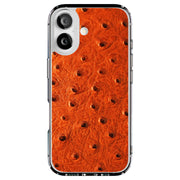 Orange Ostrich Tough Cases For Apple iPhone (17, 16, 15, 14, 13, 12, 11, X, SE, 8, 7/ Air, Plus, Pro, Max, Mini, XR, XS), Print in USA