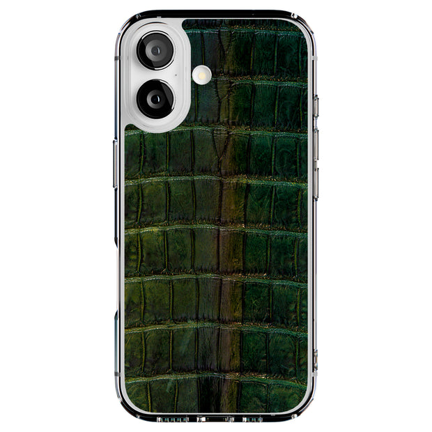 Satin Green Tough Cases For Apple iPhone (17, 16, 15, 14, 13, 12, 11, X, SE, 8, 7/ Air, Plus, Pro, Max, Mini, XR, XS), Print in USA