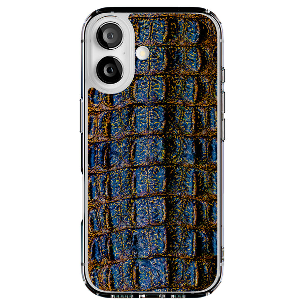 Blue Crocodile Tough Cases For Apple iPhone (17, 16, 15, 14, 13, 12, 11, X, SE, 8, 7/ Air, Plus, Pro, Max, Mini, XR, XS), Print in USA