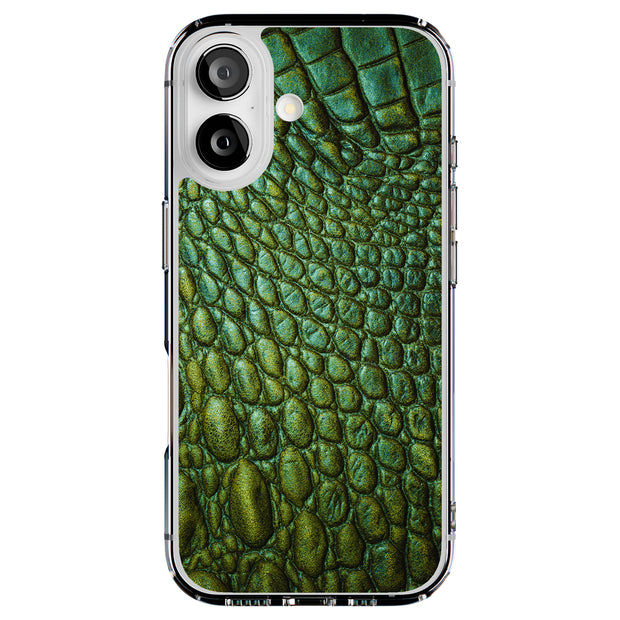 Satin Crocodile Tough Cases For Apple iPhone (17, 16, 15, 14, 13, 12, 11, X, SE, 8, 7/ Air, Plus, Pro, Max, Mini, XR, XS), Print in USA