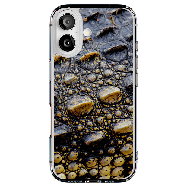 Black Crocodile Tough Cases For Apple iPhone (17, 16, 15, 14, 13, 12, 11, X, SE, 8, 7/ Air, Plus, Pro, Max, Mini, XR, XS), Print in USA