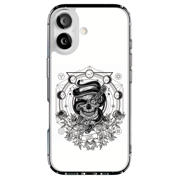 Skull Snake Tough Cases For Apple iPhone (17, 16, 15, 14, 13, 12, 11, X, SE, 8, 7/ Air, Plus, Pro, Max, Mini, XR, XS), Print in USA