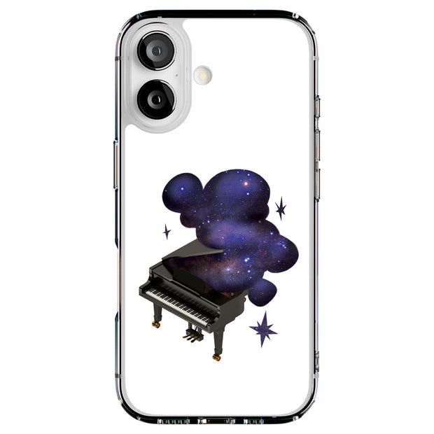 Space Piano Tough Cases For Apple iPhone (17, 16, 15, 14, 13, 12, 11, X, SE, 8, 7/ Air, Plus, Pro, Max, Mini, XR, XS), Print in USA