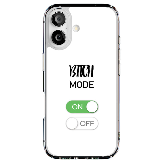 Bitch Mode On Tough Cases For Apple iPhone (17, 16, 15, 14, 13, 12, 11, X, SE, 8, 7/ Air, Plus, Pro, Max, Mini, XR, XS), Print in USA