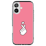 Finger Heart Tough Cases For Apple iPhone (17, 16, 15, 14, 13, 12, 11, X, SE, 8, 7/ Air, Plus, Pro, Max, Mini, XR, XS), Print in USA