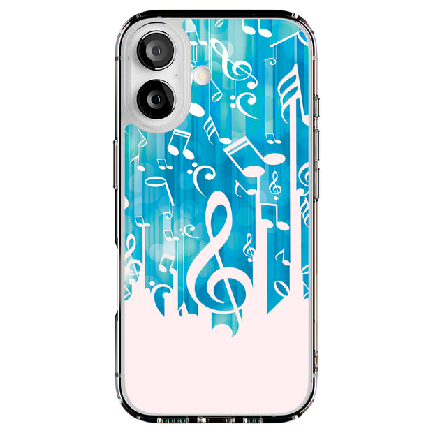 Music Note Tough Cases For Apple iPhone (17, 16, 15, 14, 13, 12, 11, X, SE, 8, 7/ Air, Plus, Pro, Max, Mini, XR, XS), Print in USA