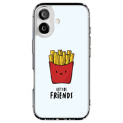 Friends Fries 1 Tough Cases For Apple iPhone (17, 16, 15, 14, 13, 12, 11, X, SE, 8, 7/ Air, Plus, Pro, Max, Mini, XR, XS), Print in USA