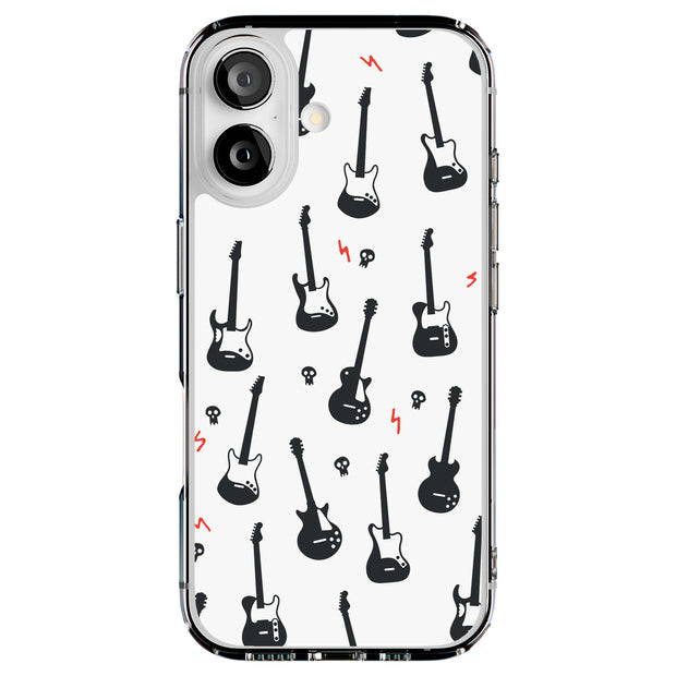 Rock Guitar Tough Cases For Apple iPhone (17, 16, 15, 14, 13, 12, 11, X, SE, 8, 7/ Air, Plus, Pro, Max, Mini, XR, XS), Print in USA