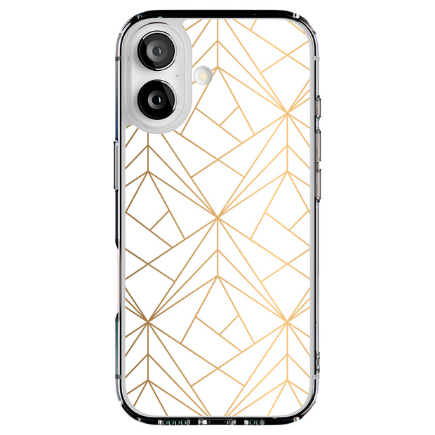Golden Pattern Tough Cases For Apple iPhone (17, 16, 15, 14, 13, 12, 11, X, SE, 8, 7/ Air, Plus, Pro, Max, Mini, XR, XS), Print in USA