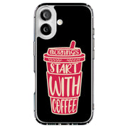 Start Coffee Tough Cases For Apple iPhone (17, 16, 15, 14, 13, 12, 11, X, SE, 8, 7/ Air, Plus, Pro, Max, Mini, XR, XS), Print in USA